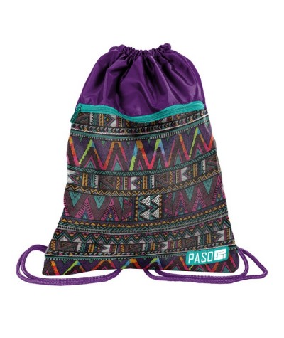 Kolorowy worek szkolny plecak na sznurkach aztecki dla nastolatki hit sezonu