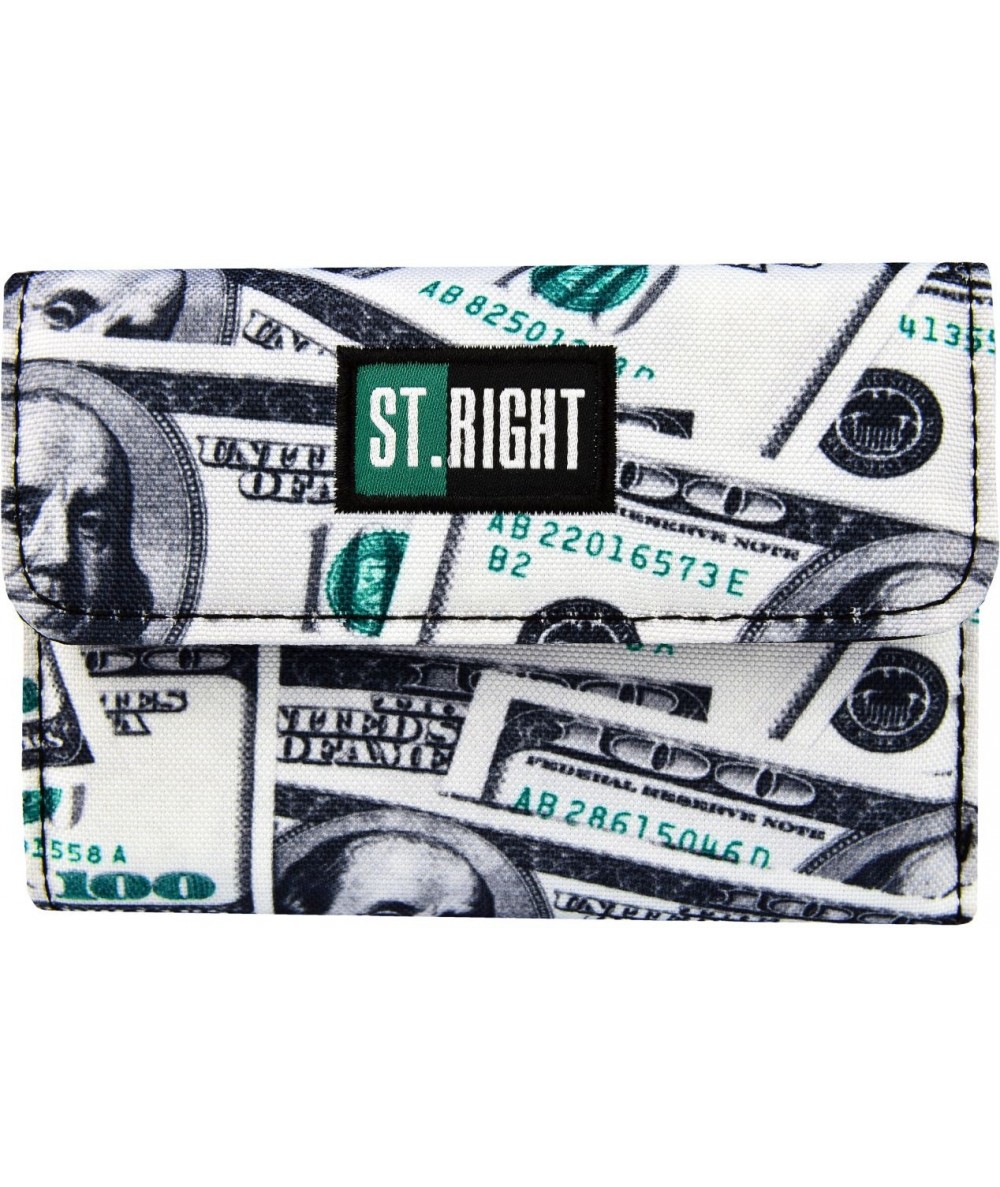 Portfel ST.RIGHT DOLLARS dolary NW2 w banknoty fullprint dla chłopca
