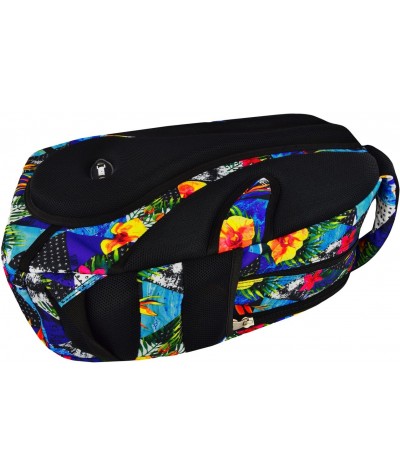 Plecak młodzieżowy ST.RIGHT PARADISE rajska wyspa BP02 - plecak dla młodzieży motywy tropikalne, modny plecak szkolny
