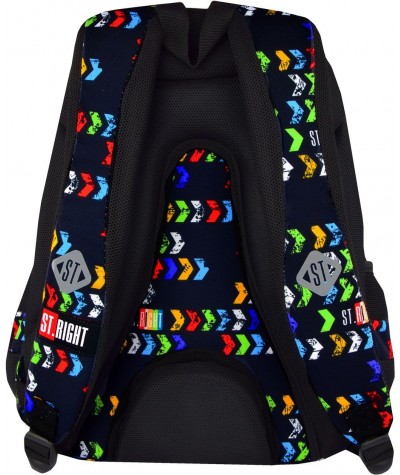 Plecak młodzieżowy ST.RIGHT ST.ARROWS strzałki BP07 modny plecak do szkoły, fajny plecak młodzieżowy