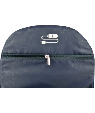 Plecak młodzieżowy 32 ST.RIGHT TROPICAL STRIPES hibiskus - modny plecak do szkoły dla nastolatki