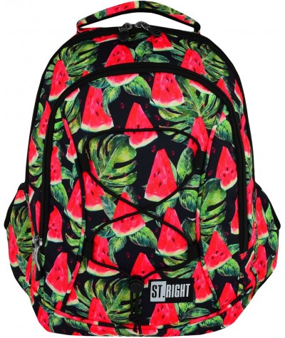 Plecak młodzieżowy WATERMELON arbuz BP32 plecak młodzieżowy arbuz, modny plecak w arbuzy dla dziewczyny