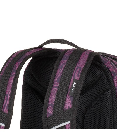 Plecak młodzieżowy Topgal - modny plecak dla dziewczyny, plecak dla dziewczynki, dziewczęcy plecak fioletowy orient YUMI 18034G 