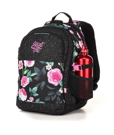 Plecak Topgal dla dziewczyny w róże, plecak w róże, plecak w kwiaty, plecak boho, RUBI 18025 G