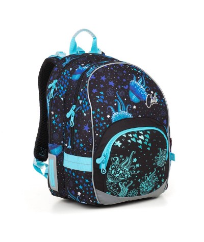 Plecak dla dziewczynki do szkoły, modny plecak dla dziewczyny, plecak Topgal meduzy KIMI 18013 G