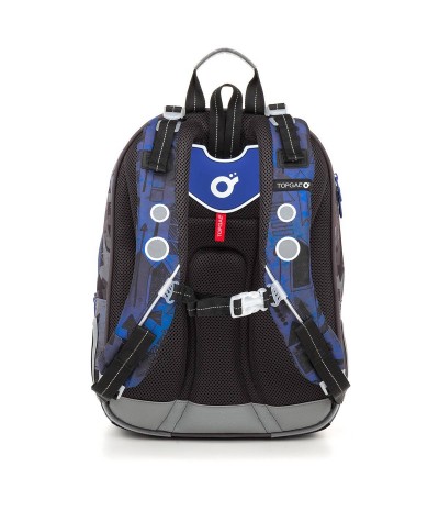 Granatowy plecak szkolny, chłopięcy plecak, plecak strzałki, modny plecak Topgal strzałki LYNN 18005 B