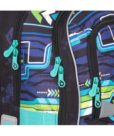 Plecak dla chłopca szkolny, plecak komputer, modny plecak dla chłopaka do szkoły, ciemny plecak dla chłopca, Topgal NIKI 18016 B