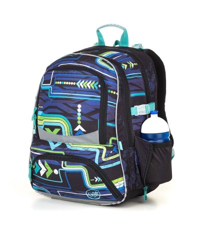 Plecak dla chłopca szkolny, plecak komputer, modny plecak dla chłopaka do szkoły, ciemny plecak dla chłopca, Topgal NIKI 18016 B