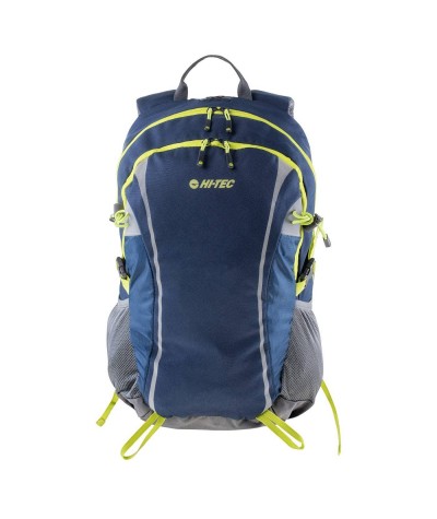Plecak sportowy HI-TEC COLUMBO DRESS BLUES / STEEL GREY / LIME PUNCH 30 L granatowy turystyczny