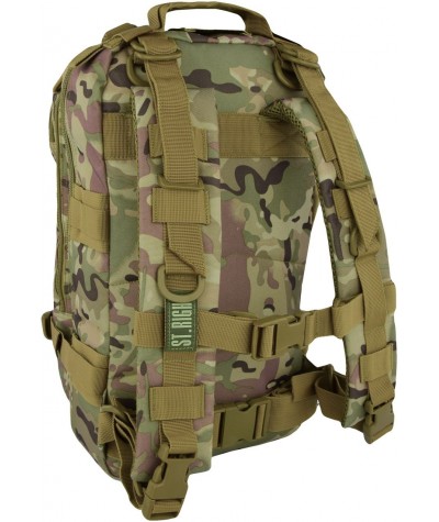 Plecak moro 25 l. MILITARY MULTI COMO mały plecak turystyczny ST.RIGHT - BP43 - plecak na wycieczkę dla chłopca, plecak wycieczk