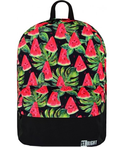 Plecak miejski ST.RIGHT WATERMELON arbuz BP33 na laptopa - modny plecak na wycieczki dla dziewczyny, plecak dla dziewczyn