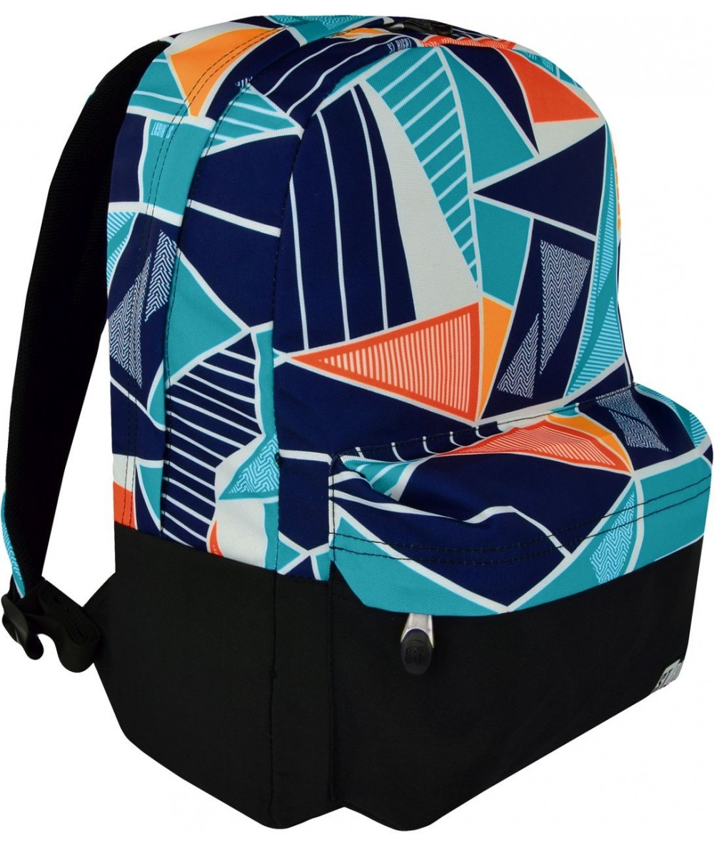 Plecak miejski ST.RIGHT ICE BLUE trójkąty abstrakcja BP33 na laptopa - plecak na basen dla chłopaka, plecak na wycieczkę