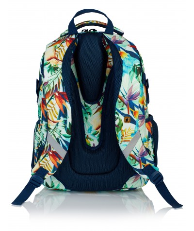 Plecak młodzieżowy HASH rośliny tropikalne HS-05 E - najmodniejsze plecaki, modne plecaki dla dziewczyn, plecak na laptop