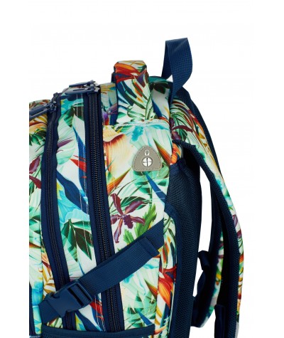 Plecak młodzieżowy HASH rośliny tropikalne HS-05 E - najmodniejsze plecaki, modne plecaki dla dziewczyn, plecak na laptop