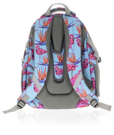Plecak młodzieżowy HASH różowe flamingi HS-03 J modny plecak dla dziewczyny, błękitny plecak, różowy plecak