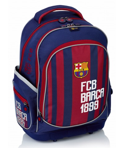 Plecak ergonomiczny FC Barcelona FC-181 Barca do szkoły w paski dla kibica