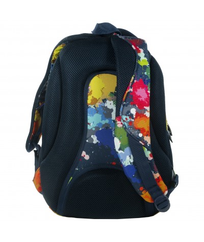 Plecak BackUP B 19 kolorowe farby do szkoły - wyjątkowy plecak szkolny, modny plecak dla dziewczyn, modny plecak dla chłopaka