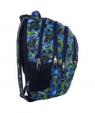 Plecak BackUP B 30 ślady opon do szkoły - SŁUCHAWKI GRATIS! modny plecak dla chłopaka, fajny plecak dla chłopaka