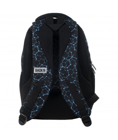 Plecak BackUP B 5 chemiczna abstrakcja do szkoły + GRATIS słuchawki - plecak dla chłopaka, modny plecak dla chłopca
