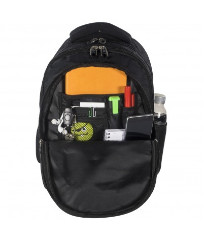 Plecak BackUP B 53 kolorowe pasy do szkoły + GRATIS słuchawki - kolorowy plecak dla nastolatka, modny plecak dla młodzieży