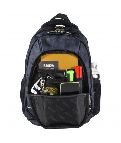Plecak BackUP A 14 błękitna łąka do szkoły + GRATIS słuchawki  - młodzieżowy plecak, modny plecak do szkoły