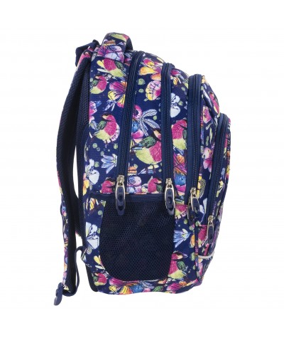 Plecak BackUP A 4 łąka nocą do szkoły + GRATIS słuchawki - młodzieżowy plecak, modny plecak do szkoły