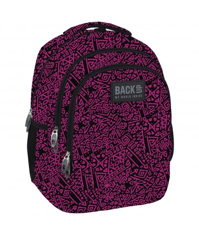 Plecak BackUP H 20 egipskie wzory do szkoły - modny plecak dla młodzieży, plecak do szkoły do podstawówki
