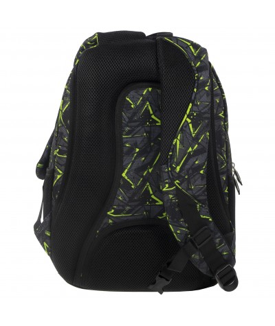 Plecak BackUP H 31 techniczna abstrakcja do szkoły - modny plecak dla chłopaka, fajny plecak dla chłopaka do szkoły