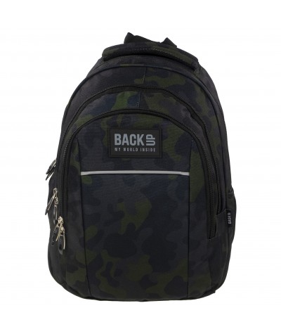 Plecak BackUP H 54 moro do szkoły - plecak moro dla chłopaka do szkoły, moro dla chłopca