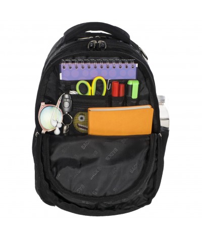 Plecak BackUP D 34 begonie do szkoły + GRATIS słuchawki - modny plecak dla dziewczyny, plecak dla dziewczyny w kwiaty