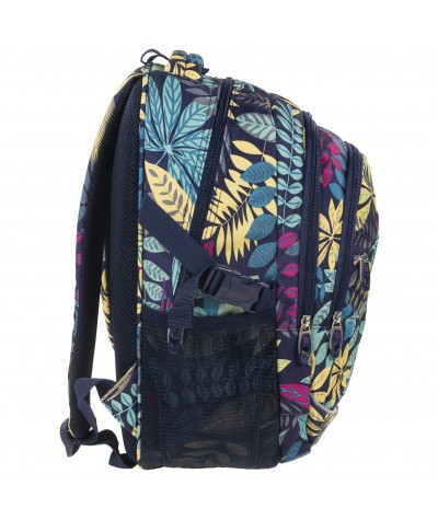 Plecak BackUP G 42 jesienne liście lekki do szkoły - modny plecak dla młodzieży, młodzieżowy plecak w kolorowe liście