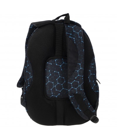Plecak BackUP C 5 chemiczna abstrakcja do szkoły - fajny plecak dla chłopaka, modny plecak dla chłopaka, plecak dla chłopca