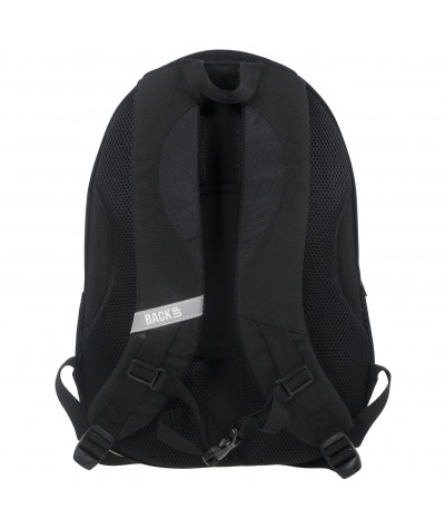 Plecak BackUP C 27 czarny do szkoły  - fajny plecak dla chłopaka, modny plecak dla chłopaka, plecak dla chłopca