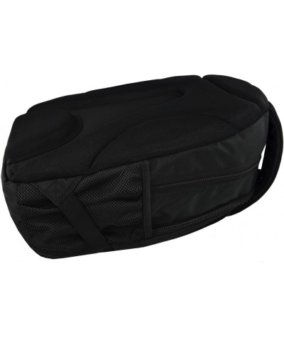 Plecak młodzieżowy ST.RIGHT ST.BLACK czarny BP05 - duży, czarny plecak dla chłopaka, czarny plecak męski, duży plecak