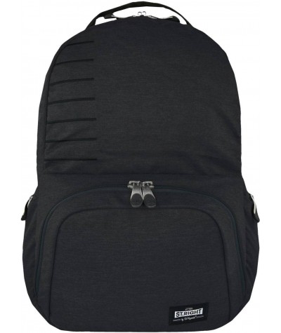 Plecak młodzieżowy na laptop ST.RIGHT przygaszony szary DIM GRAY MELANGE BP35 - ciemnoszary plecak, plecak szary ciemny, plecak 