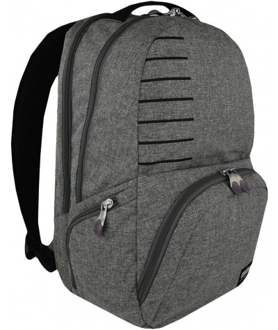 Plecak młodzieżowy na laptop ST.RIGHT jasnoszary LIGHT GRAY MELANGE BP35 - szary plecak jasny, jasnoszary plecak, siwy plecak