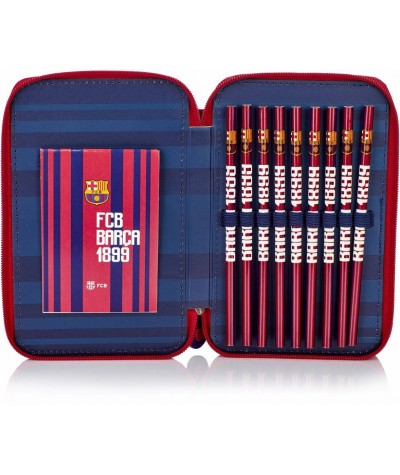 Piórnik podwójny z wyposażeniem FC Barcelona FC-187 Barca dla chłopca