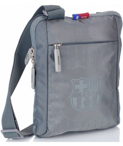 Szara torebka na ramię FC Barcelona RM-194 dla chłopca