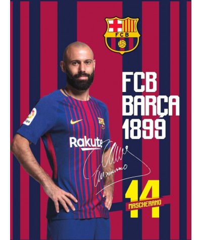 Zeszyt A5 32k. w kratkę FC Barcelona piłkarze MIX WZORÓW