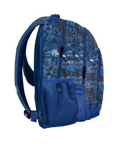 Plecak z koszykówką niebieski dla chłopaka Paso Unique