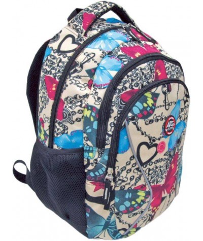 Plecak w motylki, plecak motyle dla dziewczyny Are, plecak boho PL-1801
