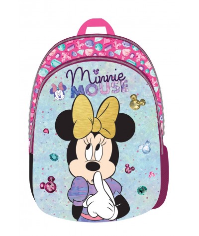 Plecak mały z cekinami Minnie Mouse - zmieniające się cekiny, plecaczek wycieczkowy dla dziewczyny, plecak do zerówki, plecaczek
