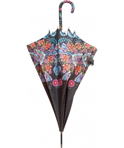 Parasol Umbrella w kwiaty CATALINA ESTRADA 8 paneli egzotyczne kwiaty, orientalny parasol