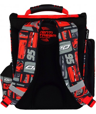 Czerwony tornister Cars z Zygzakiem szkolny do 1 klasy dla chłopca