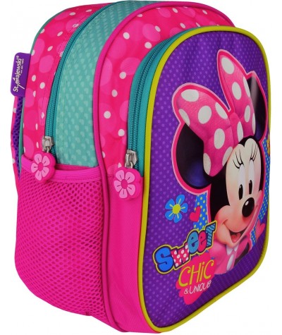 Różowy plecaczek z Myszką Minnie wycieczkowy mały dla dziewczynki