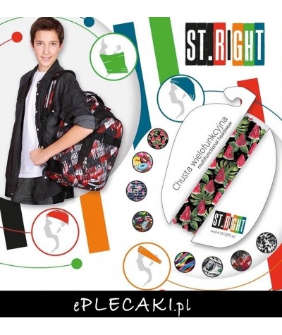 Plecak miejski, wycieczkowy 09 ST.RIGHT FLOWER POWER w kwiaty