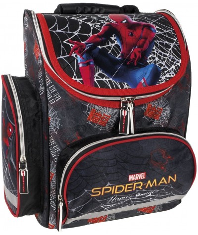 Czarny tornister ze Spidermanem Homecoming szkolny dla chłopca do 1 klasy