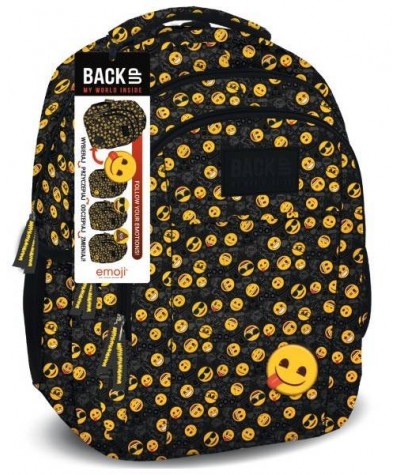 Plecak szkolny BACK UP H30 emotikony dla młodzieży