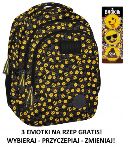 Plecak szkolny BACK UP H30 emotikony dla młodzieży