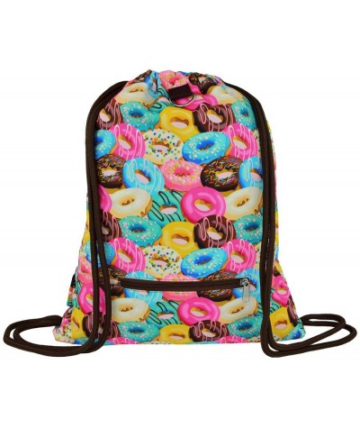 Worek fullprint / plecak na sznurkach ST.RIGHT Donuts z pączkami